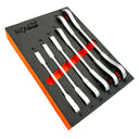 Ratcheting Flare Nut Spanner Set - Metric & SAE - 6pc