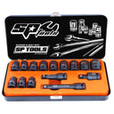 15PC 1/2" DRIVE 6PT METRIC IMPACT SOCKET SET