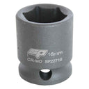 3/8" DRIVE 6PT METRIC 16MM IMPACT SOCKET