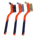 MINI WIRE BRUSH 3PC SET - 7"