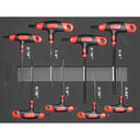 8PC SAE HEX KEY T-HANDLE SET w/ EVA FOAM