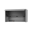 59" SUMO TRADE Power Hutch Light Grey w/ Black Trim