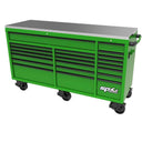 73" 21 Drawer SUMO TRADE Triple Bank Toolbox Green w/ Black