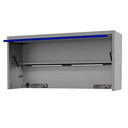 73" SUMO TRADE Power Hutch Light Grey w/ Chrome Trim