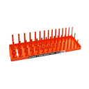 3/8" Dr. Metric Regular, Semi-Deep, Deep Socket Holder - Orange